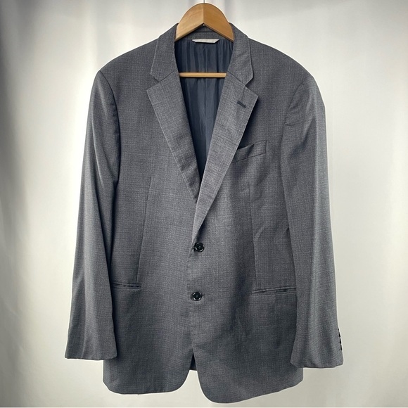 Armani Collezioni Wool 2 Button Blazer in Grey Size 44R - Picture 1 of 4